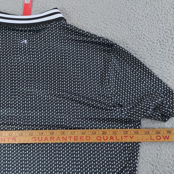 Redvanly PUREpoly Pascal Polo Shirt Mens Large Black Geometric Golf Performance - Picture 14 of 16